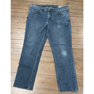 Buffalo Jeans Jackson-X Dark Wash Blue Straight Leg Stretch Denim - Size 36x30